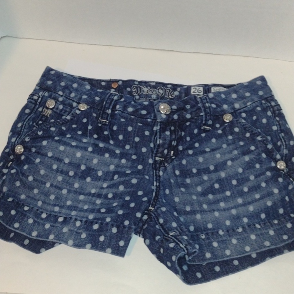 Miss me polka dot shorts size 26